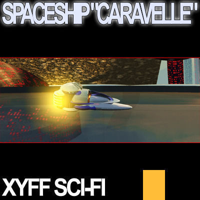 Xyff Sci-Fi Spaceship Caravelle T25X12 3D model_8