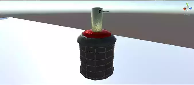 Type 97 Grenade LOW-POLY Low-poly 3D model