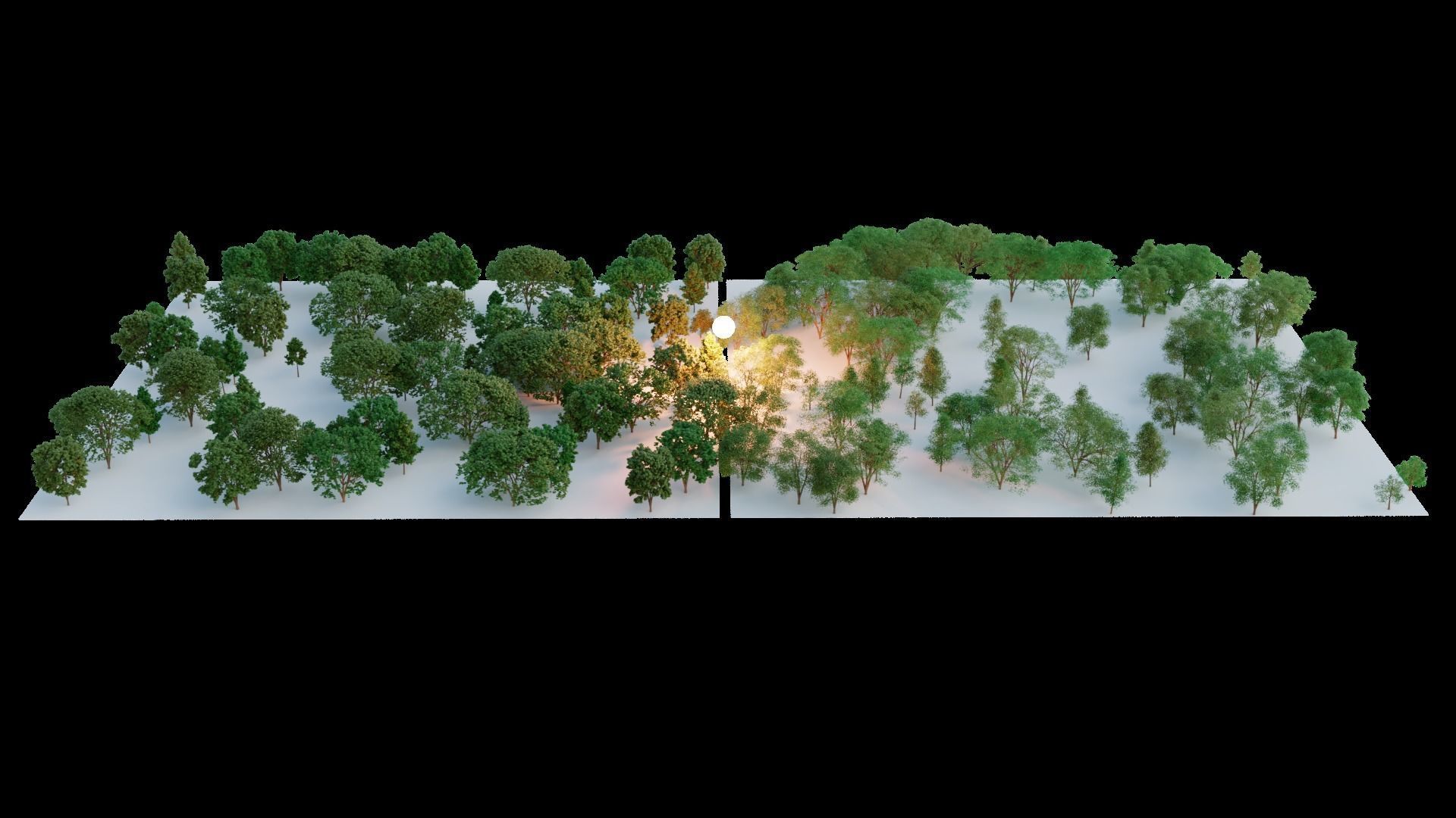 Low poly tree pack for large scenarios Low-poly 3D model_8