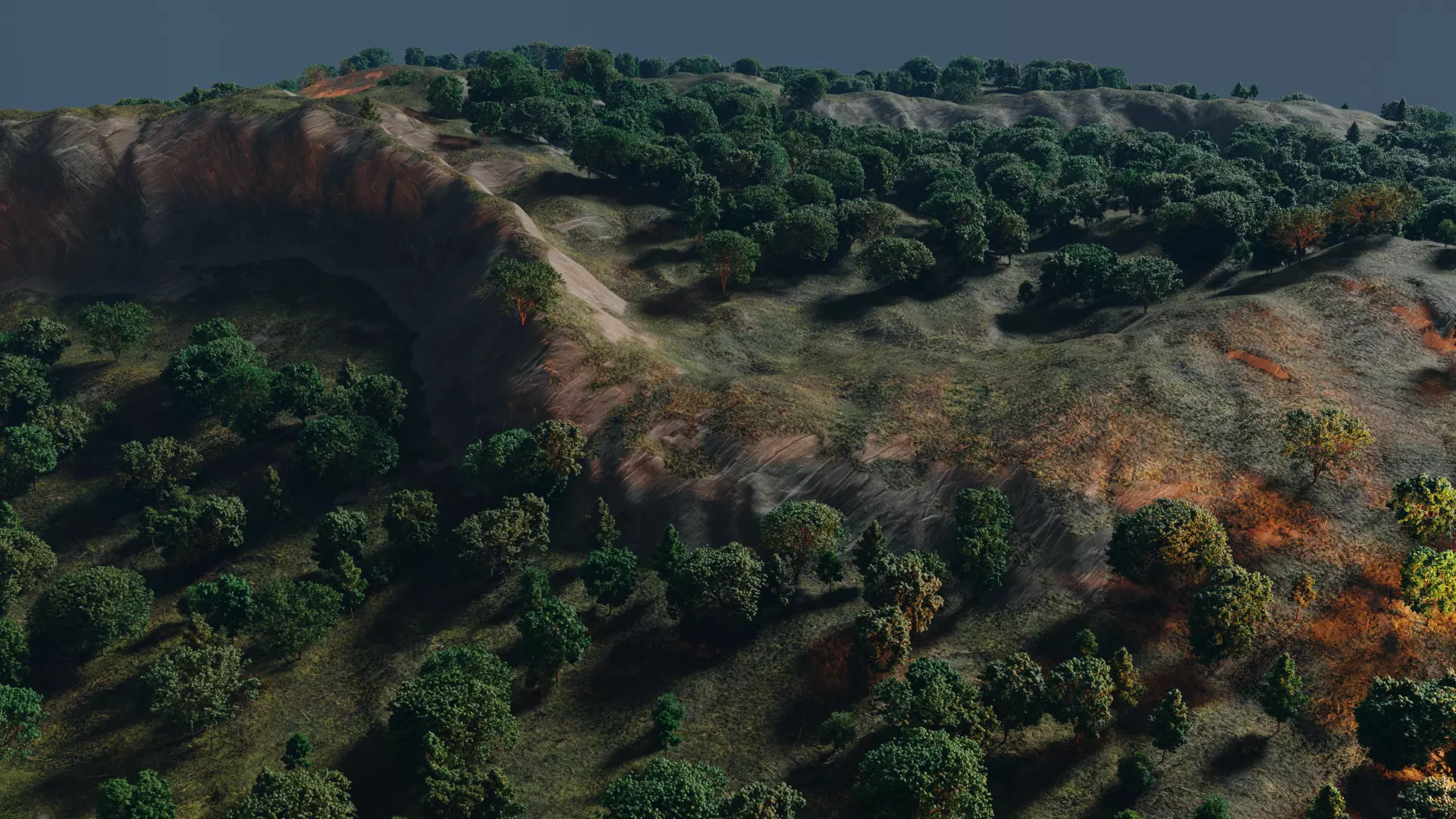 Low poly tree pack for large scenarios Low-poly 3D model_0