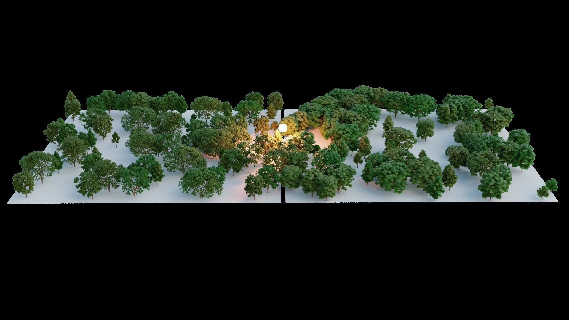 Low poly tree pack for large scenarios Low-poly 3D model_7