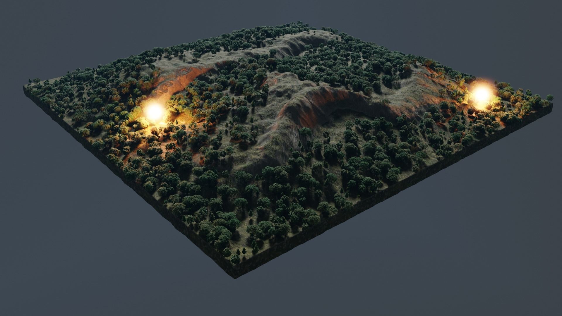 Low poly tree pack for large scenarios Low-poly 3D model_3