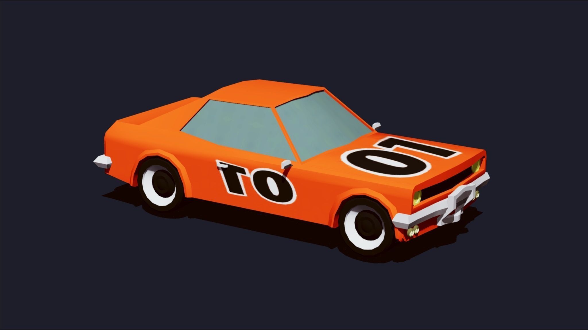 Cartoon Vehicles  Low Poly Cars FREE Free low-poly 3D model_10