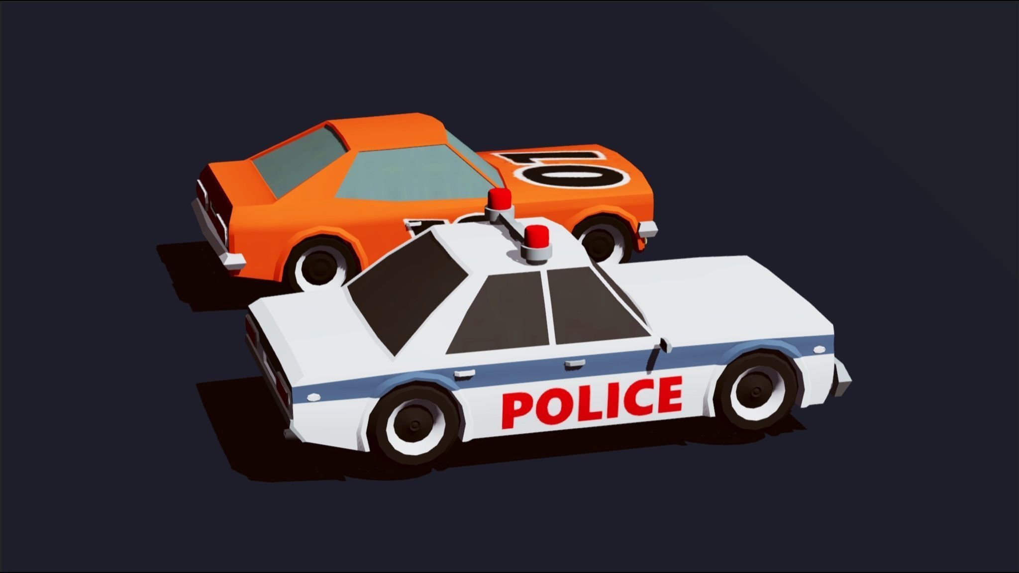 Cartoon Vehicles  Low Poly Cars FREE Free low-poly 3D model_3