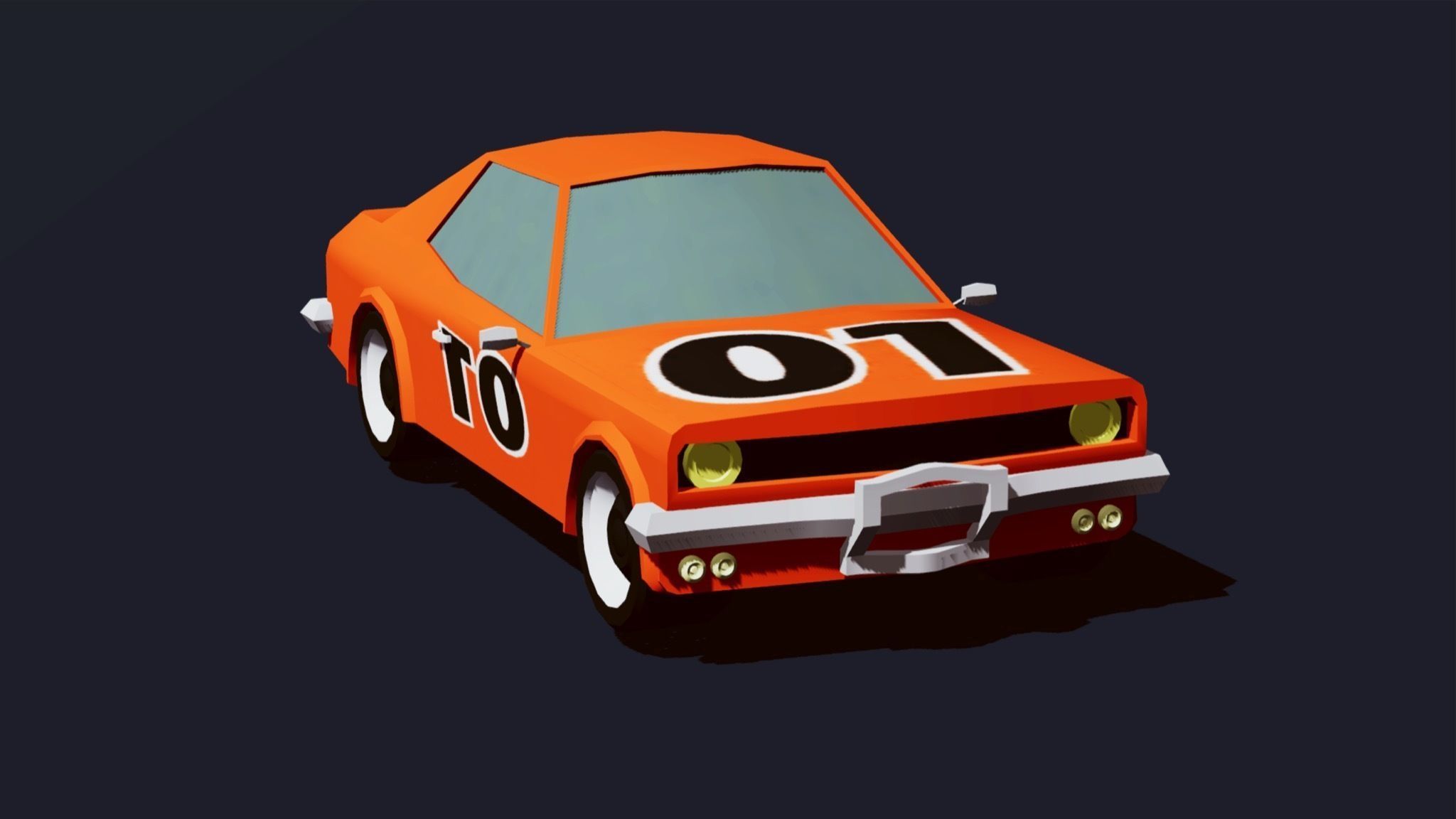 Cartoon Vehicles  Low Poly Cars FREE Free low-poly 3D model_9