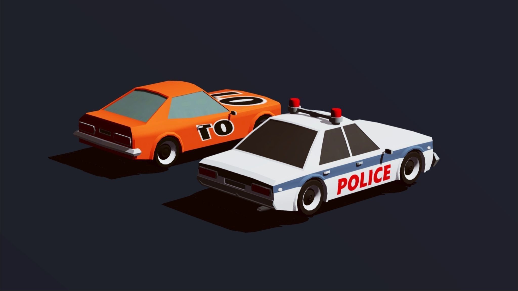 Cartoon Vehicles  Low Poly Cars FREE Free low-poly 3D model_4