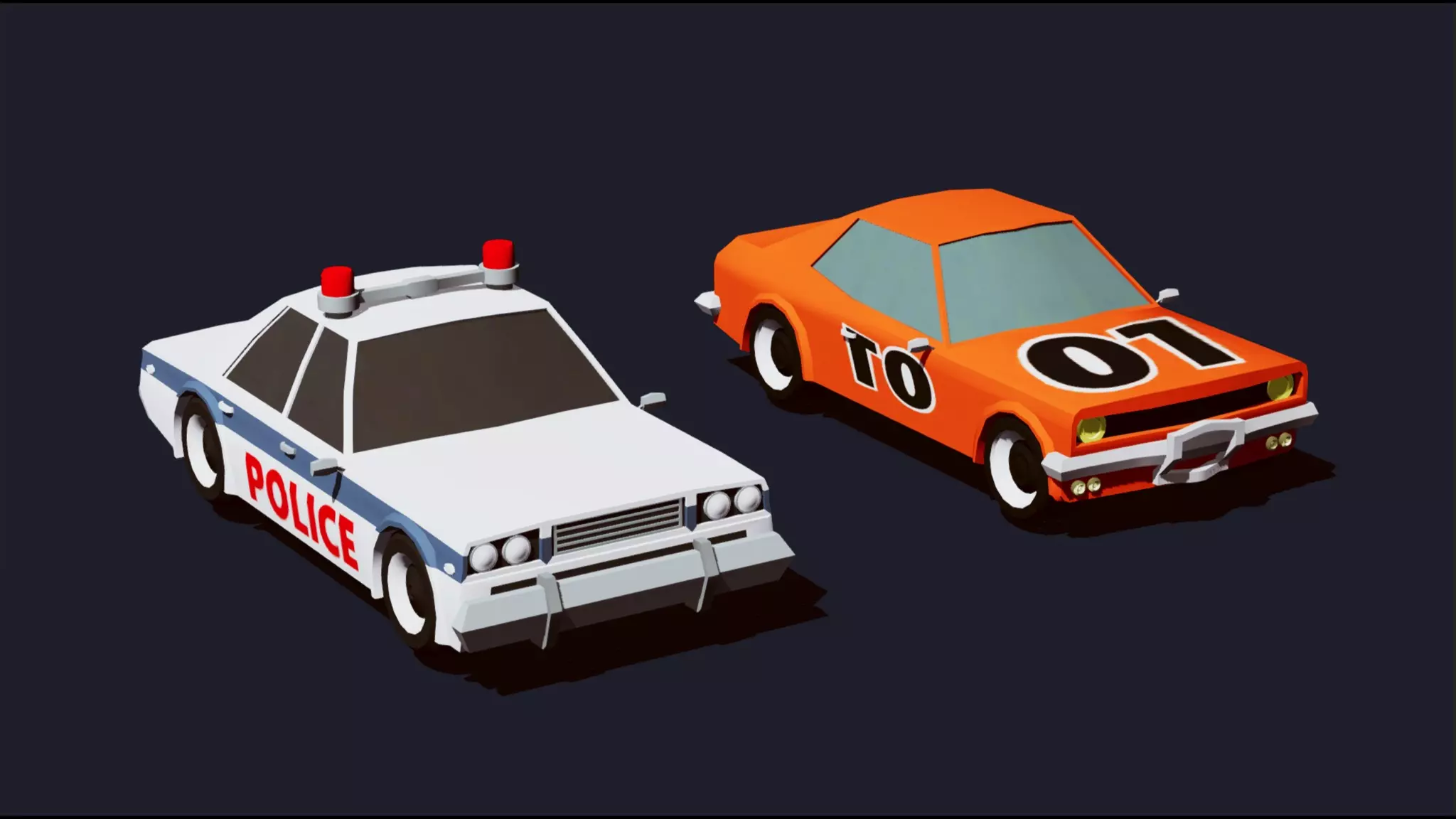 Cartoon Vehicles  Low Poly Cars FREE Free low-poly 3D model_0
