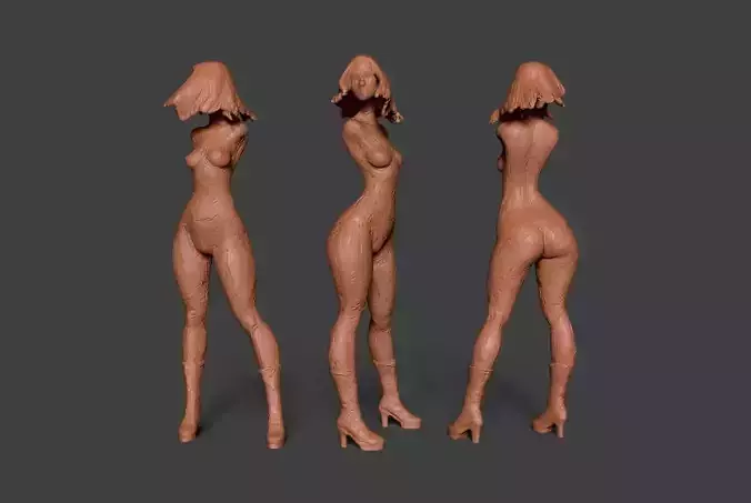 Clay Girl 6 3D print model