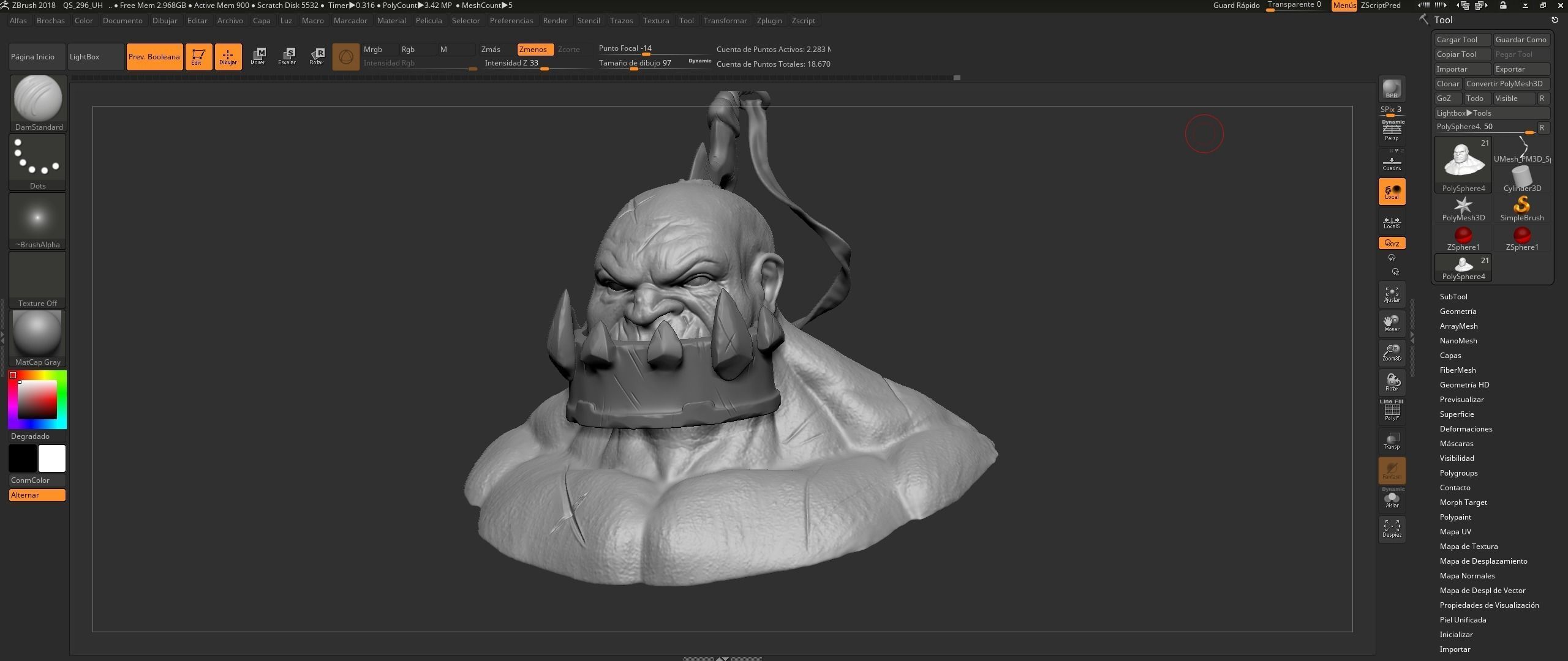 Sion The Undead Juggernaut Bust 3D print model_5