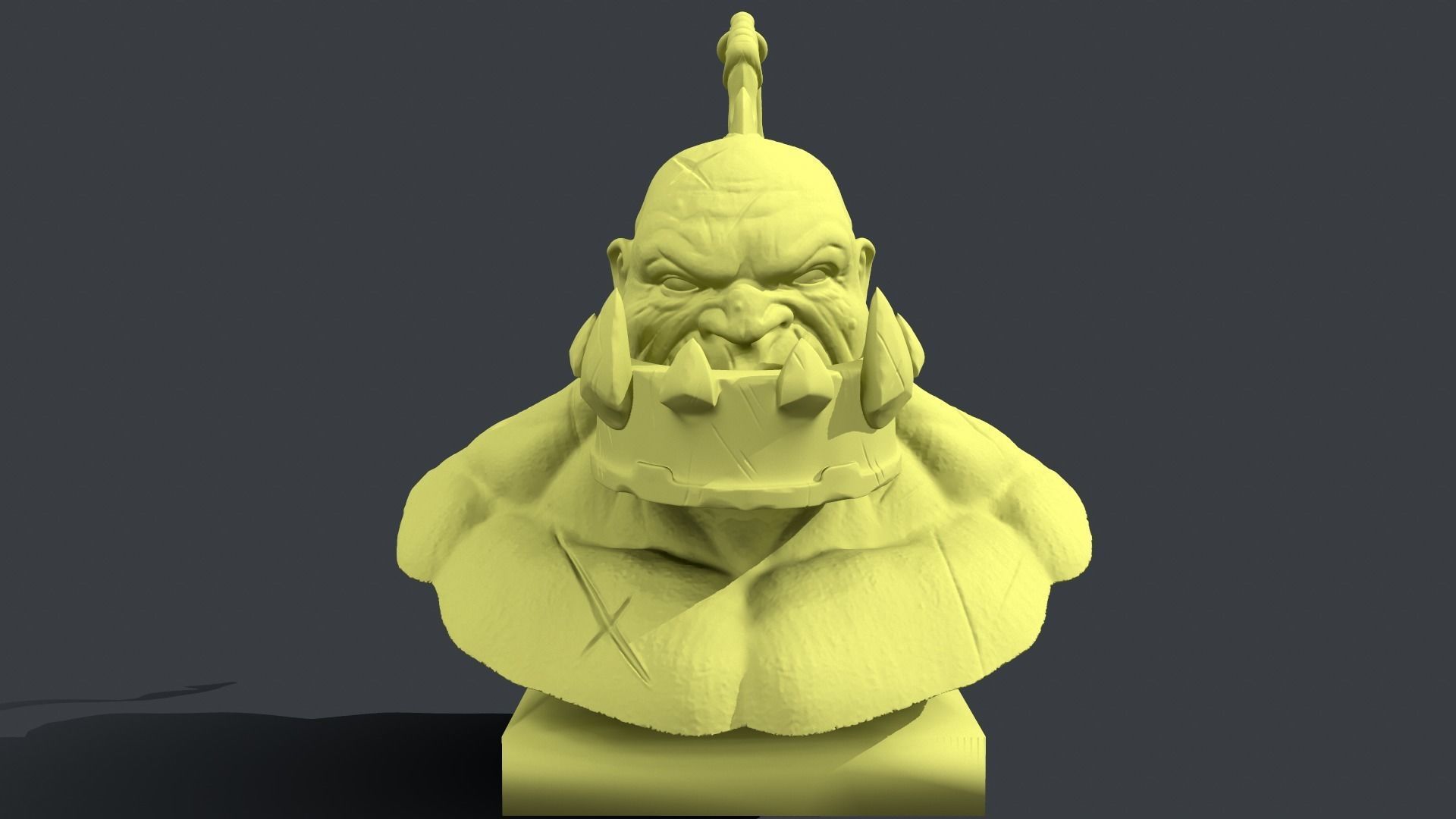 Sion The Undead Juggernaut Bust 3D print model_1