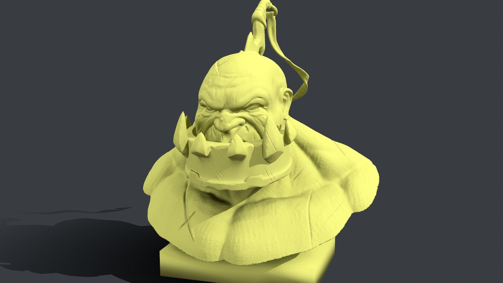 Sion The Undead Juggernaut Bust 3D print model_2