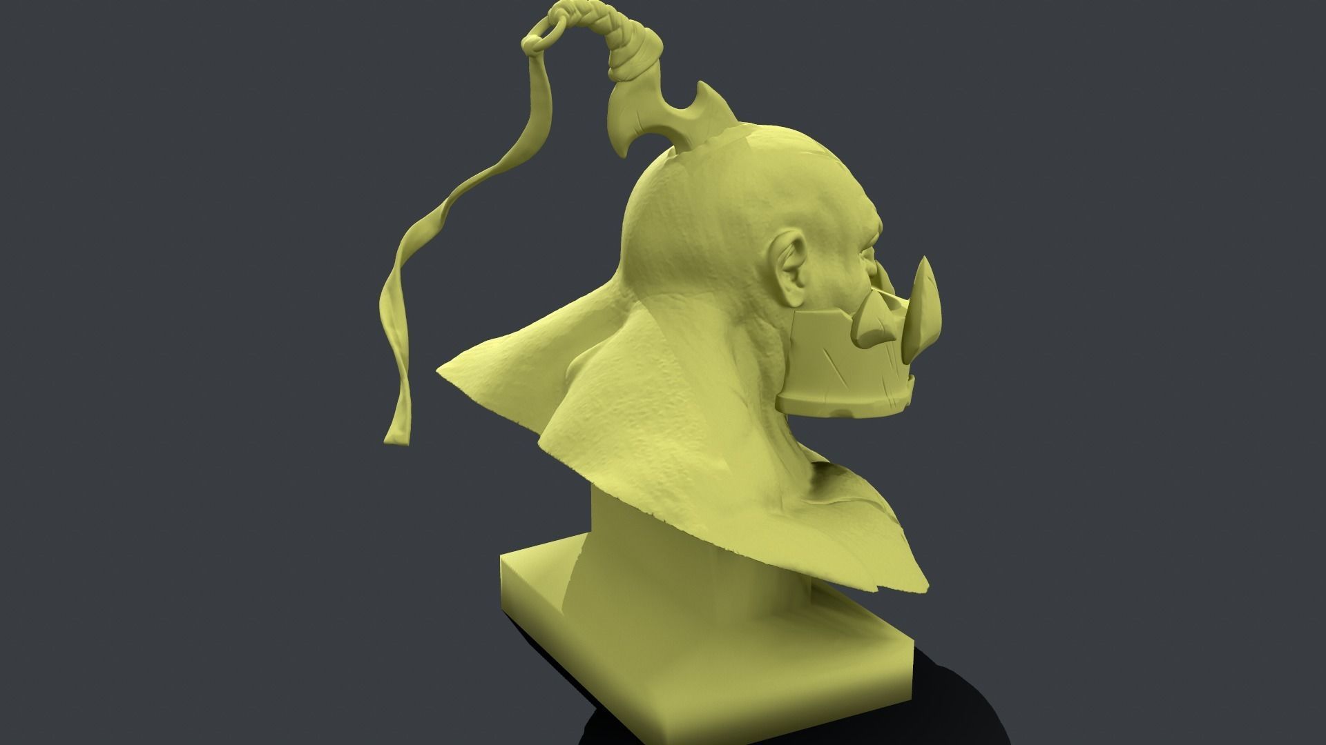 Sion The Undead Juggernaut Bust 3D print model_4