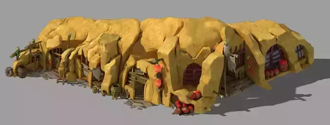Game Mountain Building - Cave Dwelling 1
