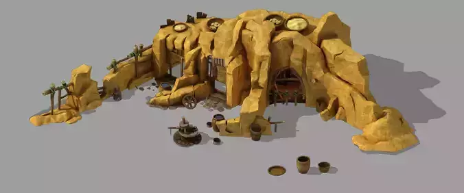 Game Mountain Building - Cave Dwelling 3