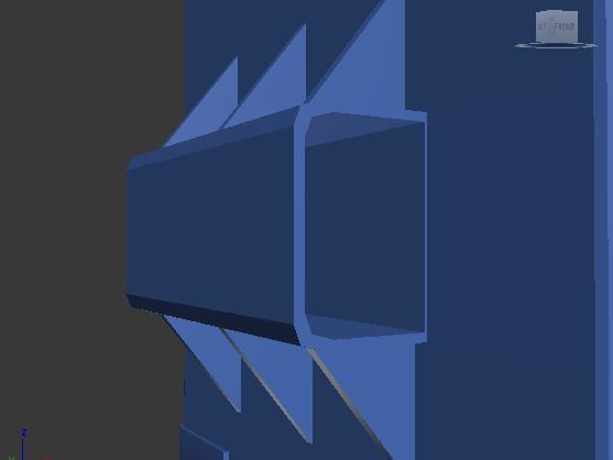 Dumpster trash can on wheels Low-poly 3D model_2