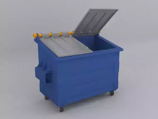 Dumpster trash can on wheels