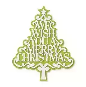 we wish you a merry christmas ornament  3D print model