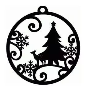 christmas ornament 3D print model_0