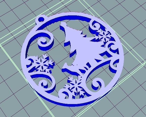 christmas ornament 3D print model_1