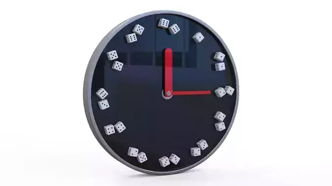 Dice Clock 3D model