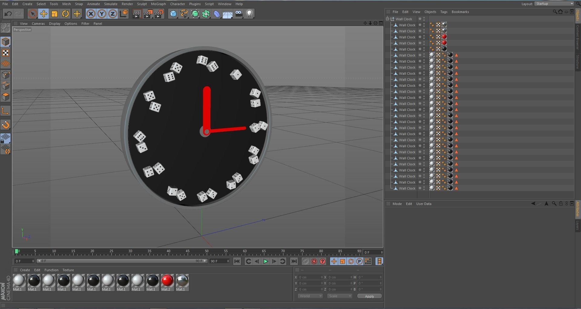 Dice Clock 3D model_3