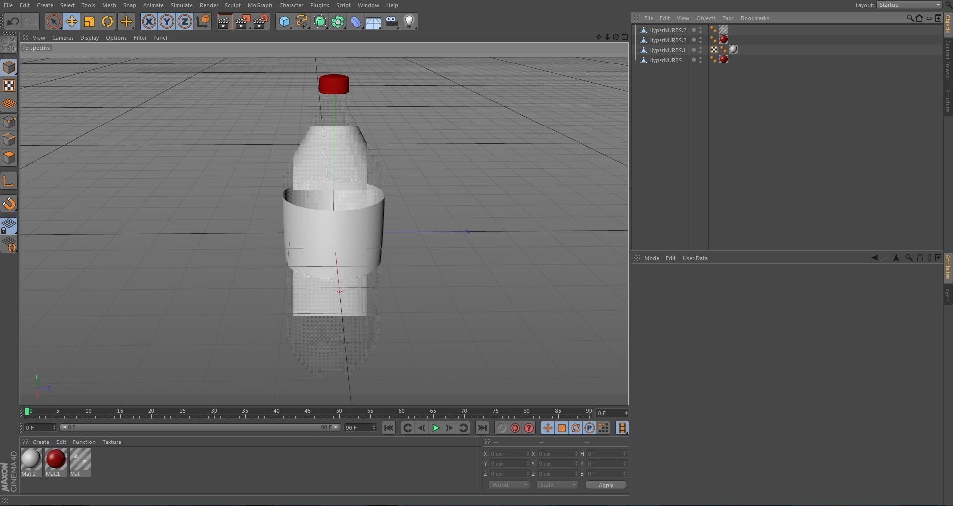 Bottle empty plastic Low-poly 3D model_6