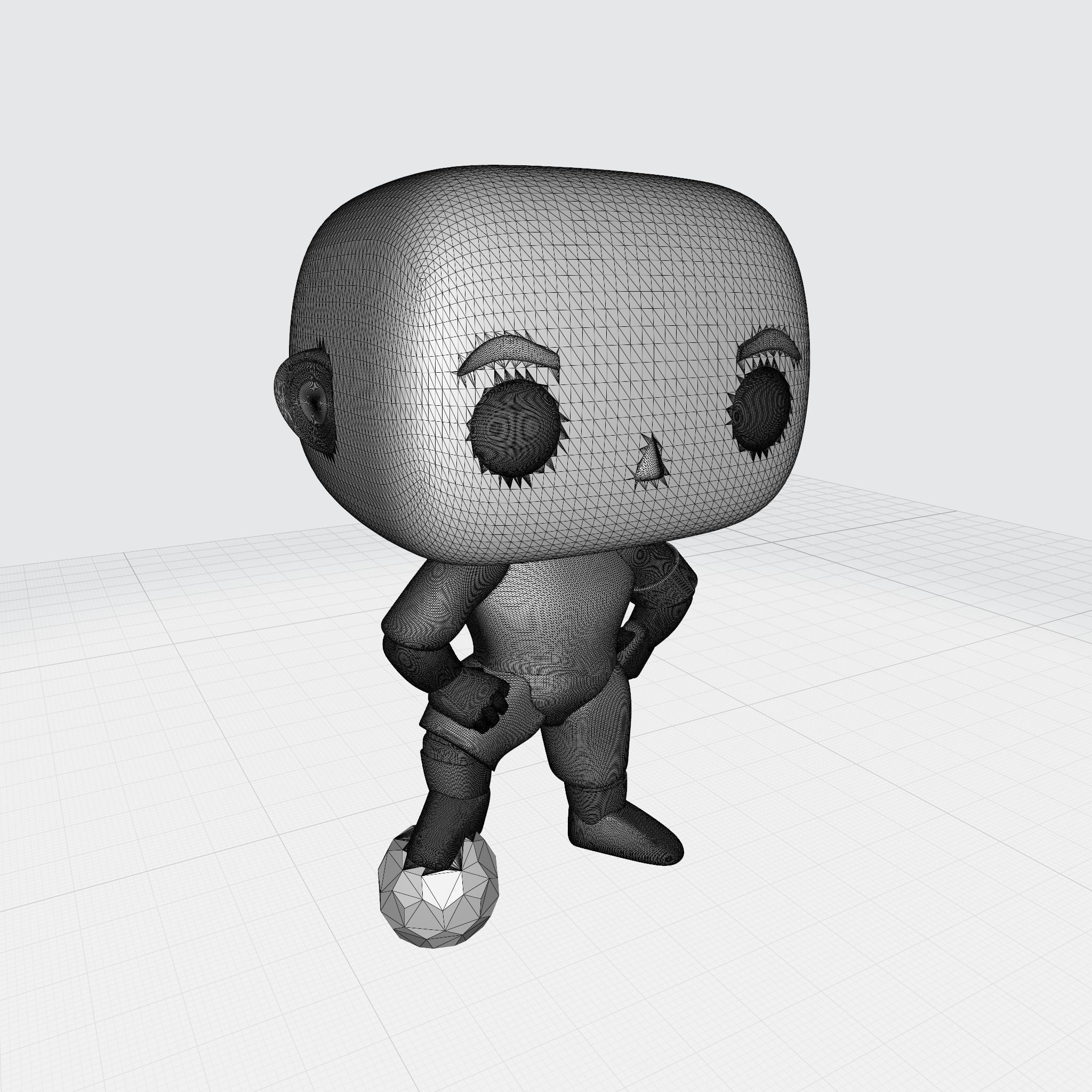 Custom Pop Soccer Player Figure 3D Print DIY Model 3D print model_7