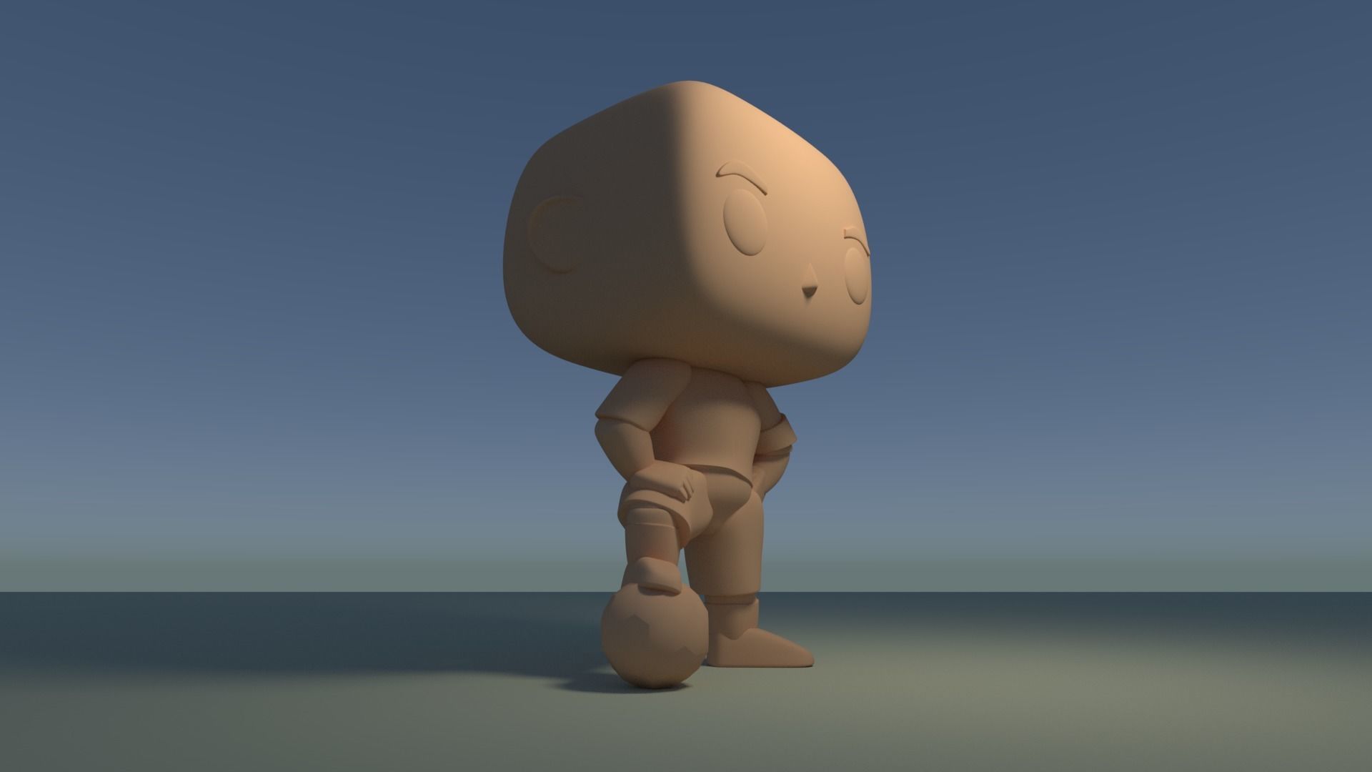 Custom Pop Soccer Player Figure 3D Print DIY Model 3D print model_2