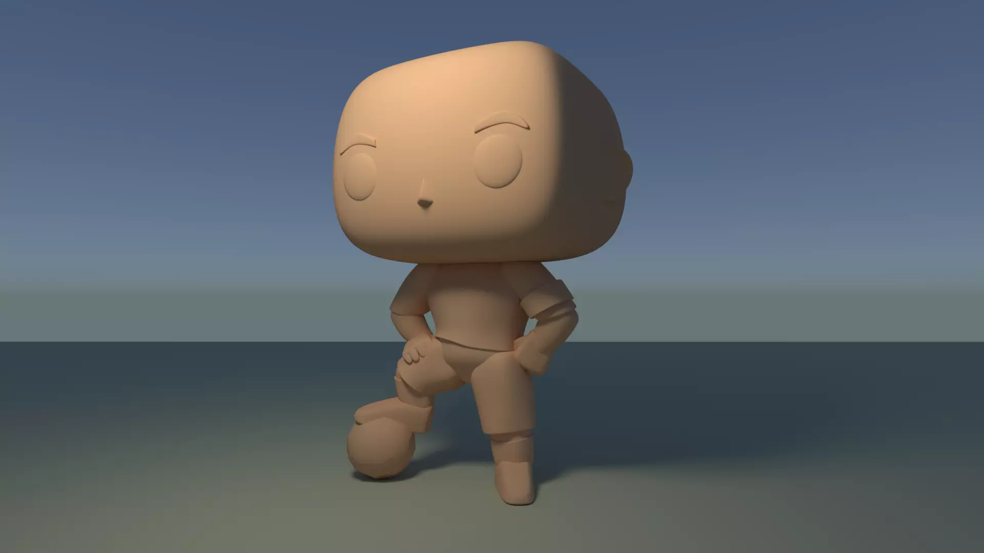 Custom Pop Soccer Player Figure 3D Print DIY Model 3D print model_0