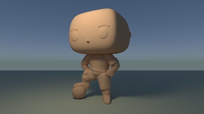 Custom Pop Soccer Player Figure 3D Print DIY Model 3D print model