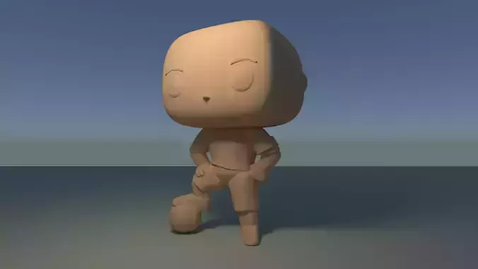 Custom Pop Soccer Player Figure 3D Print DIY Model 3D print model