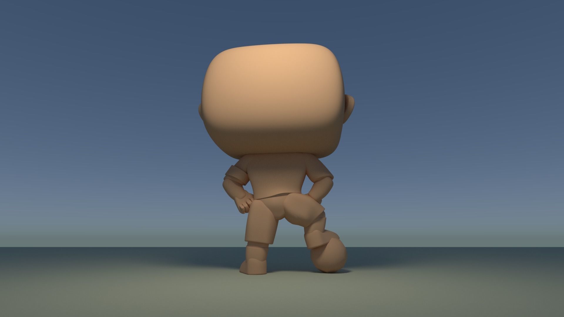 Custom Pop Soccer Player Figure 3D Print DIY Model 3D print model_3