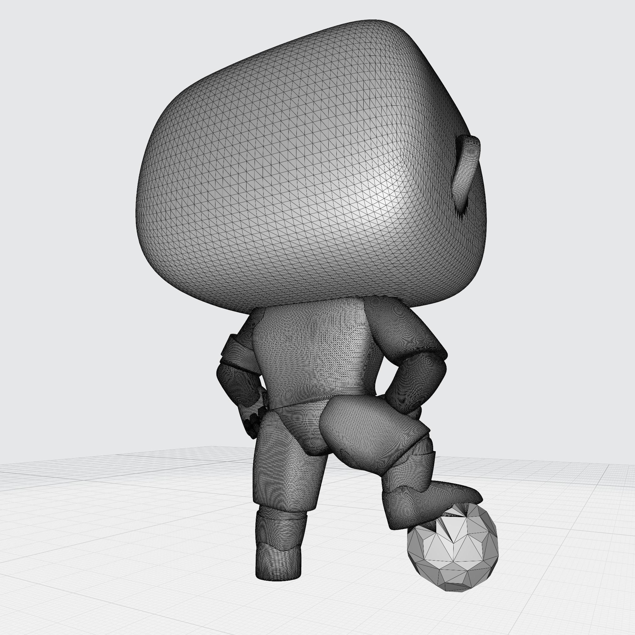 Custom Pop Soccer Player Figure 3D Print DIY Model 3D print model_8