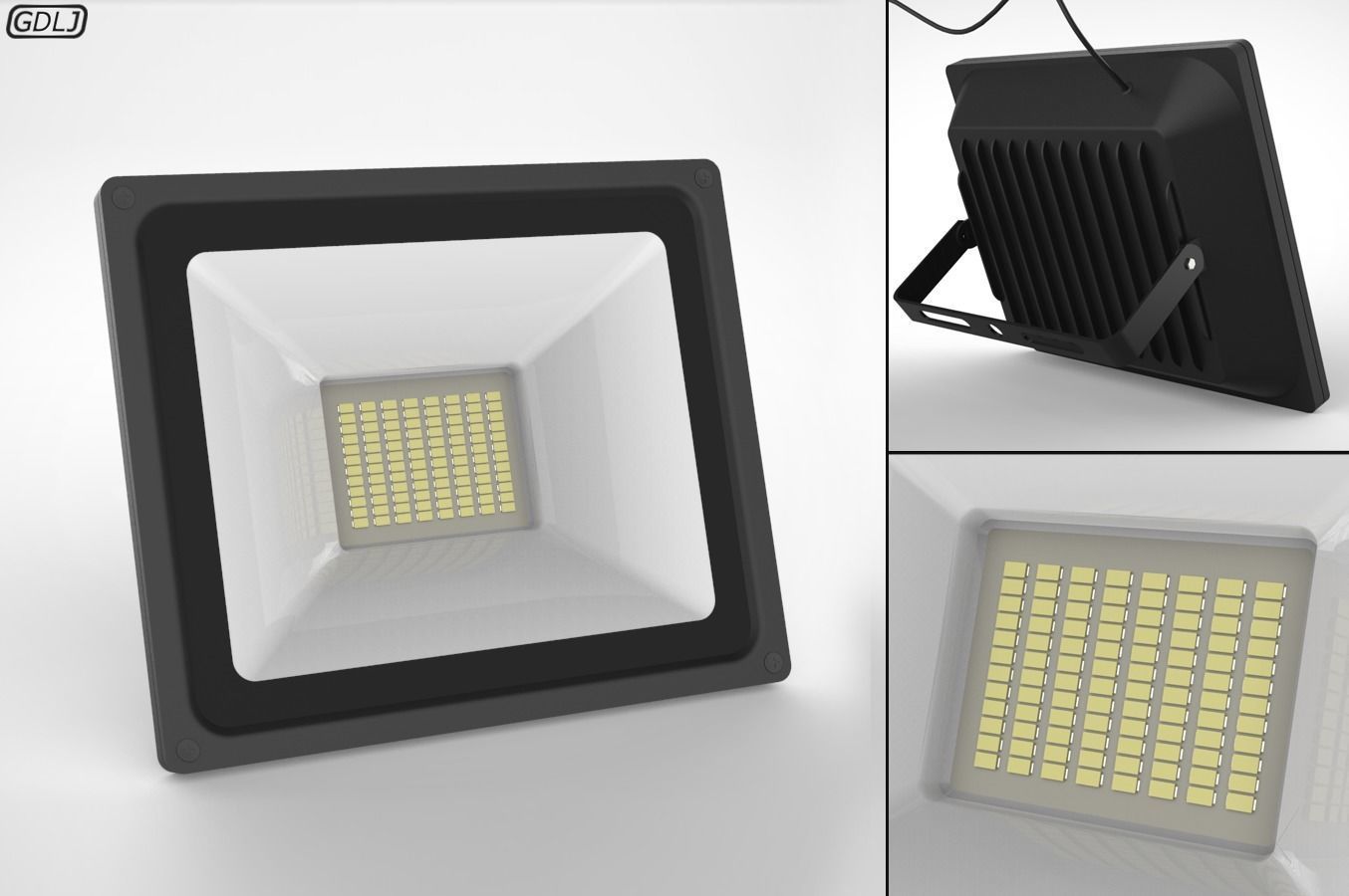 LED FloodLight 3D model_15