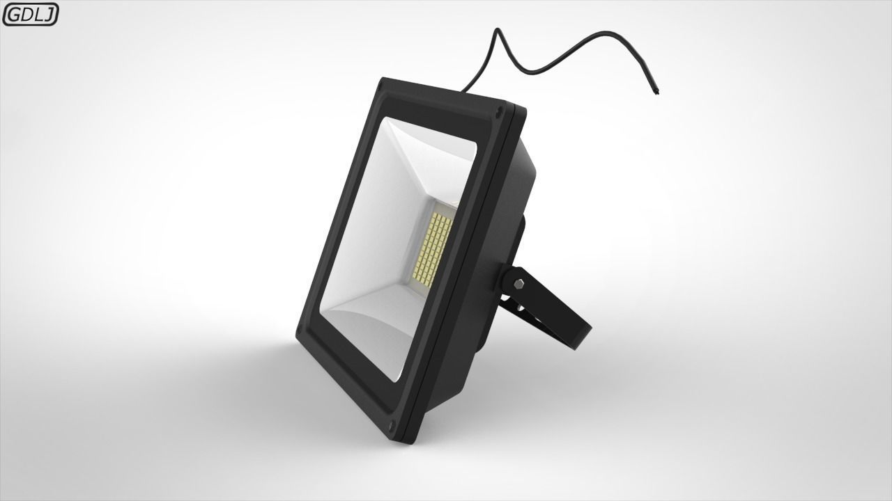 LED FloodLight 3D model_4