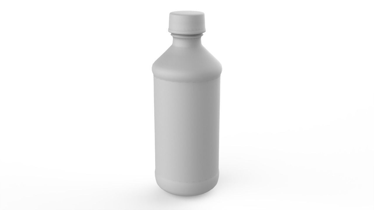 Medicine Bottle Low-poly 3D model_6