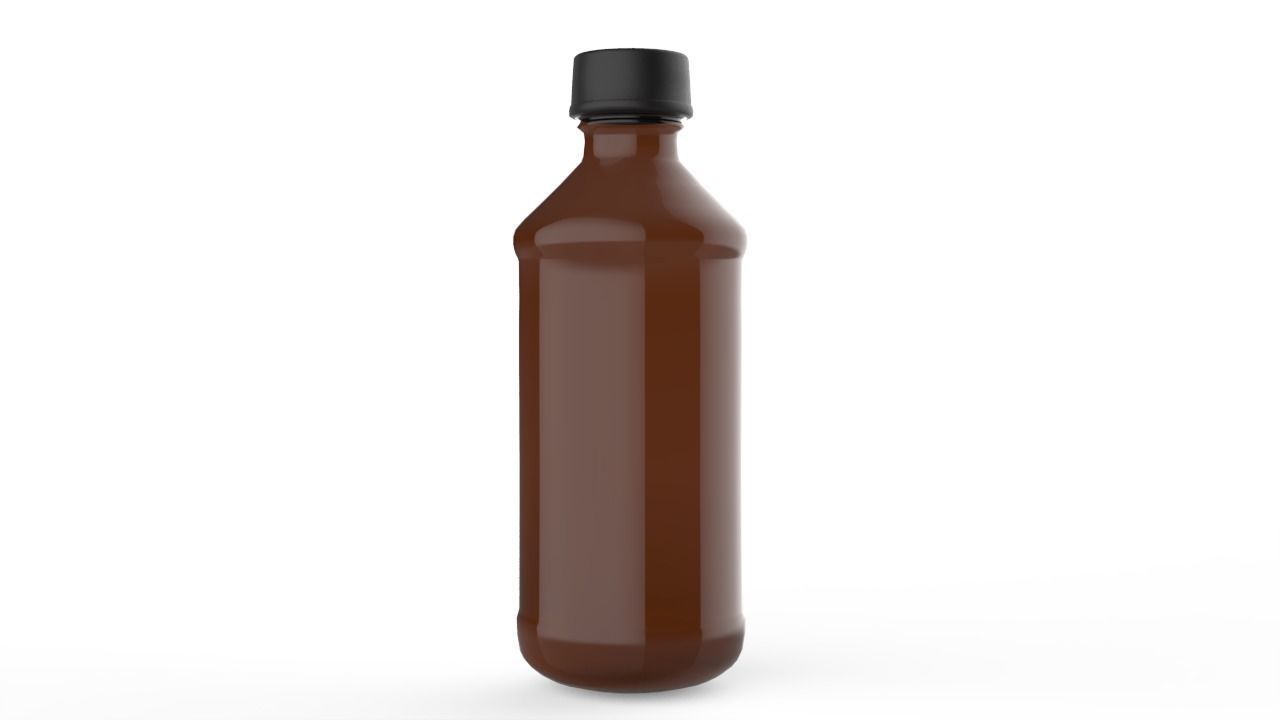 Medicine Bottle Low-poly 3D model_3