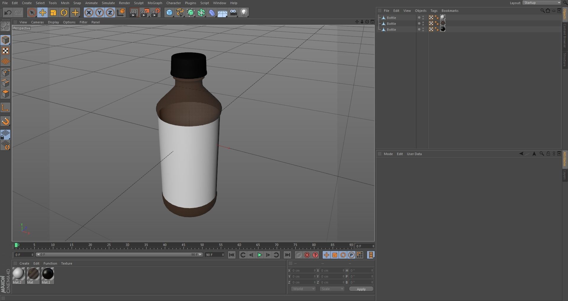 Medicine Bottle Low-poly 3D model_8