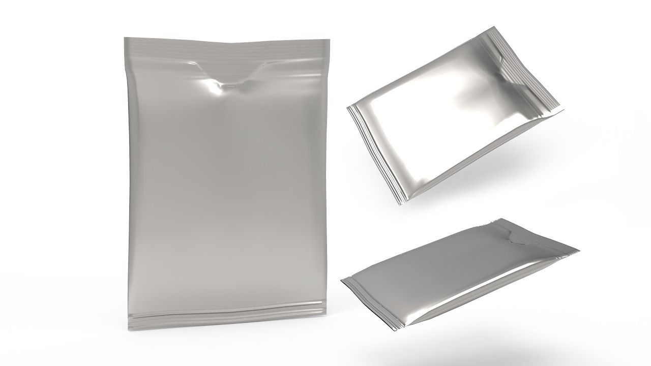 Plastic Bag Low-poly 3D model_1