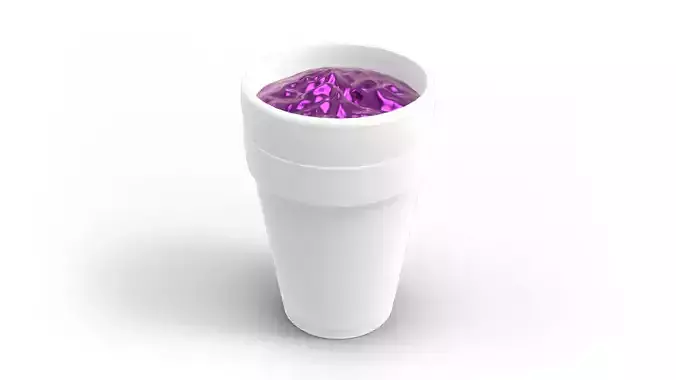 Lean Cup Low-poly 3D model