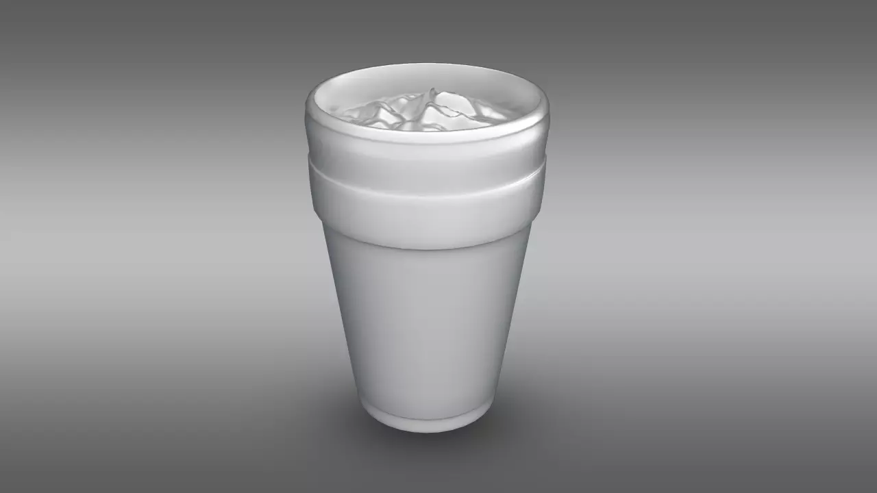 Lean Cup Low-poly 3D model_0