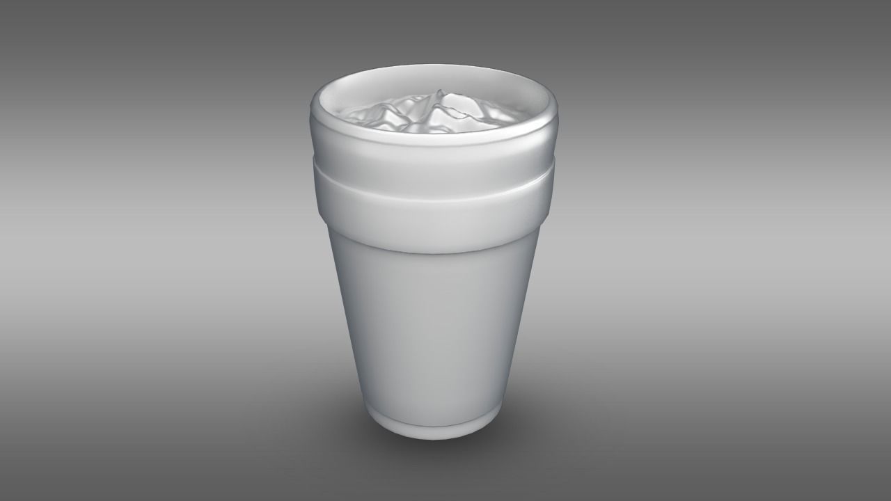 Lean Cup Low-poly 3D model_5