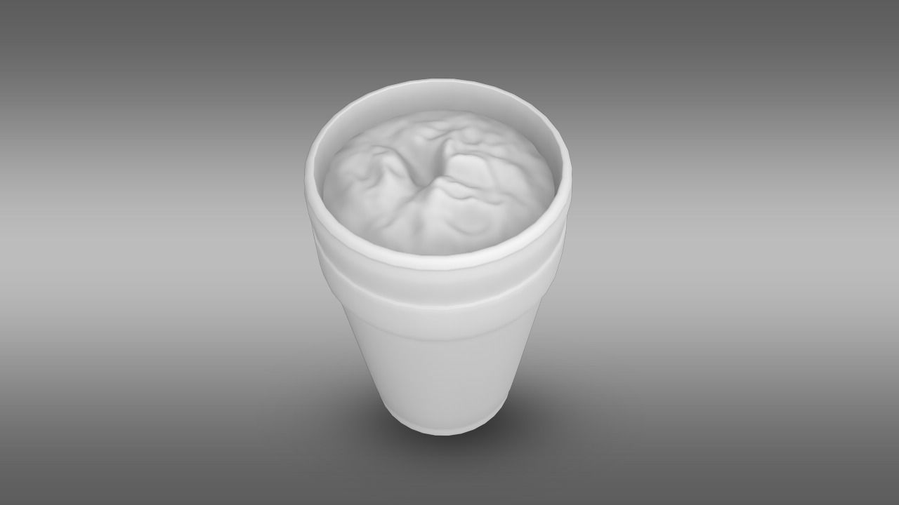 Lean Cup Low-poly 3D model_2