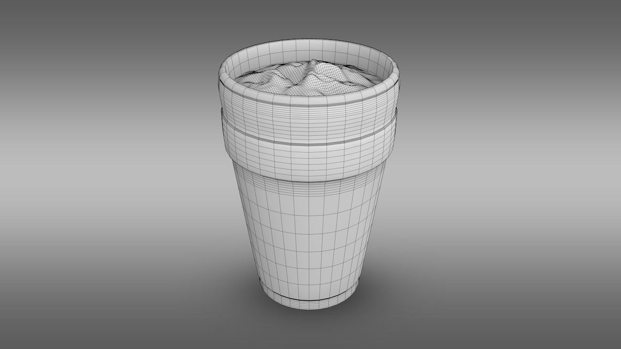 Lean Cup Low-poly 3D model_8