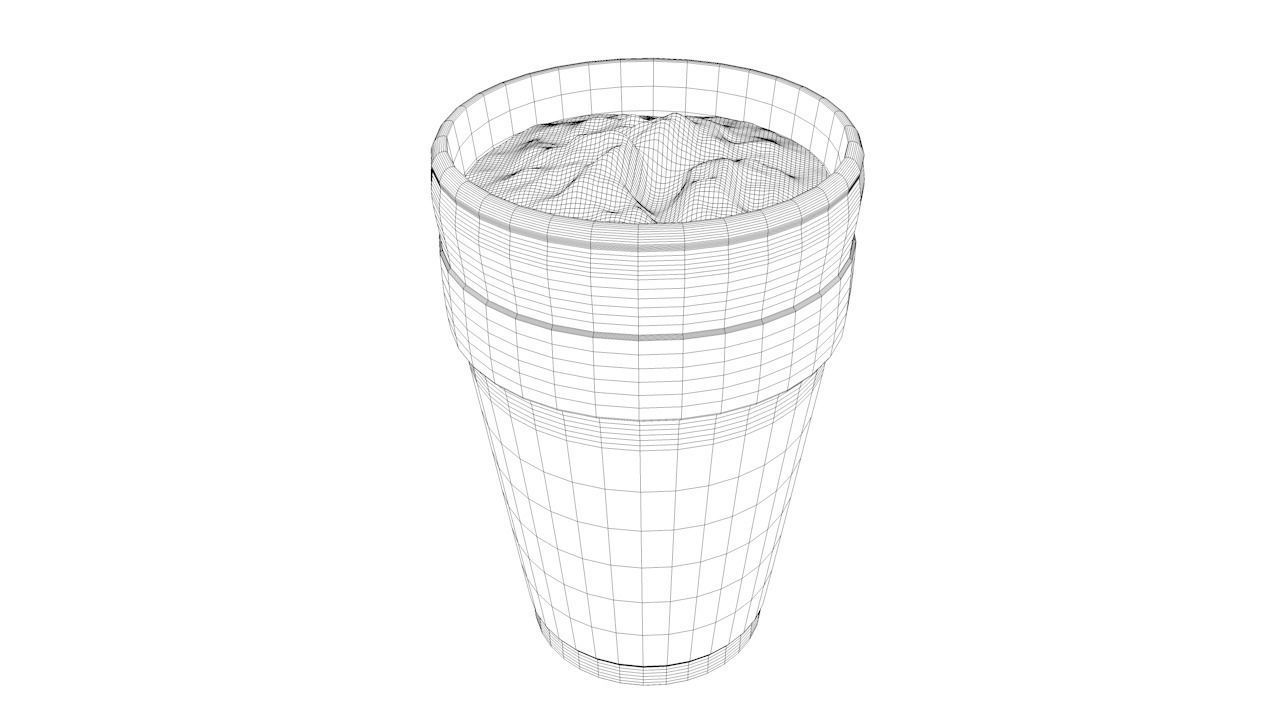 Lean Cup Low-poly 3D model_10