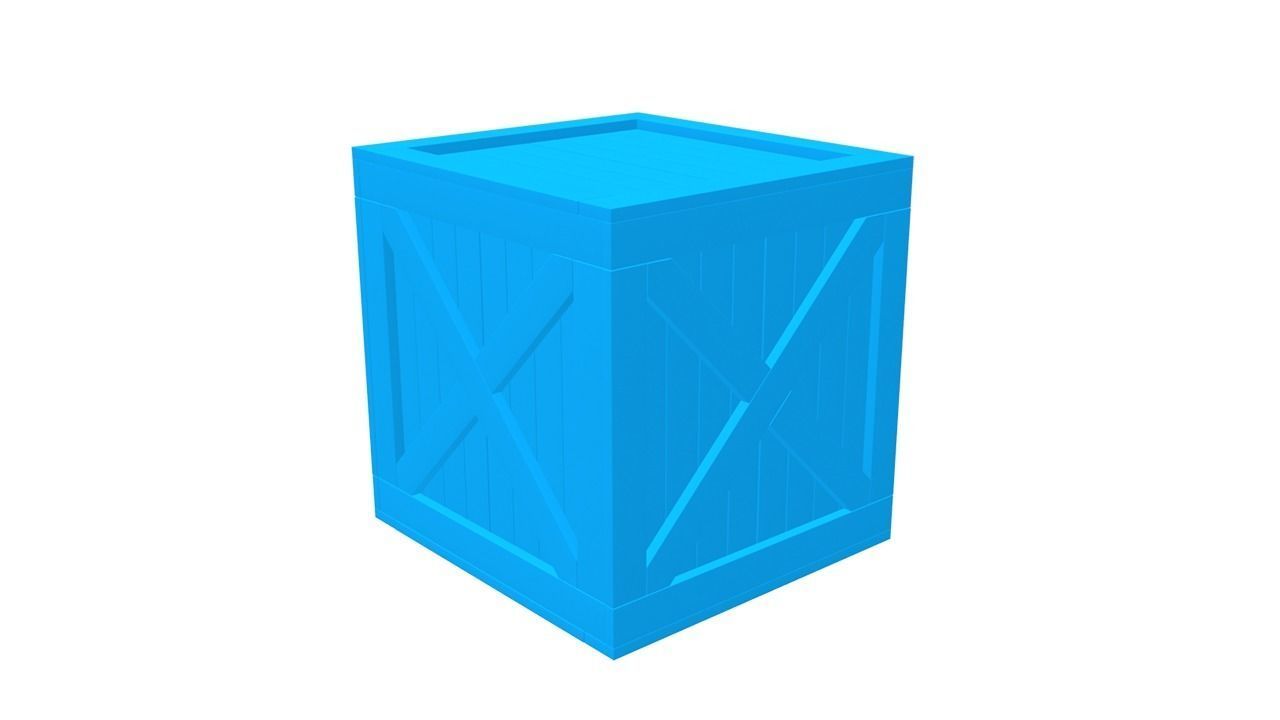 Wood Box 3D print model_1