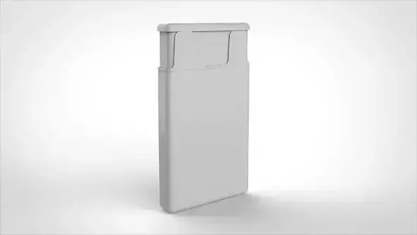 Auvi-q 3D Model plastic container Low-poly 3D model