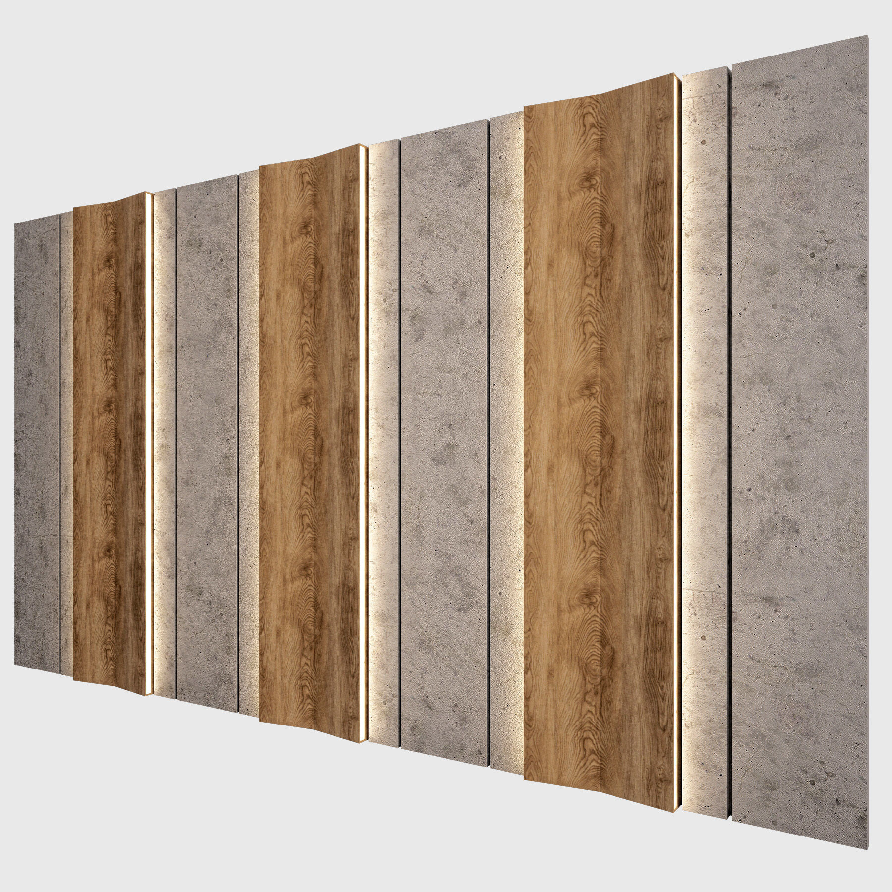 Wall Panel 25 3D model_3