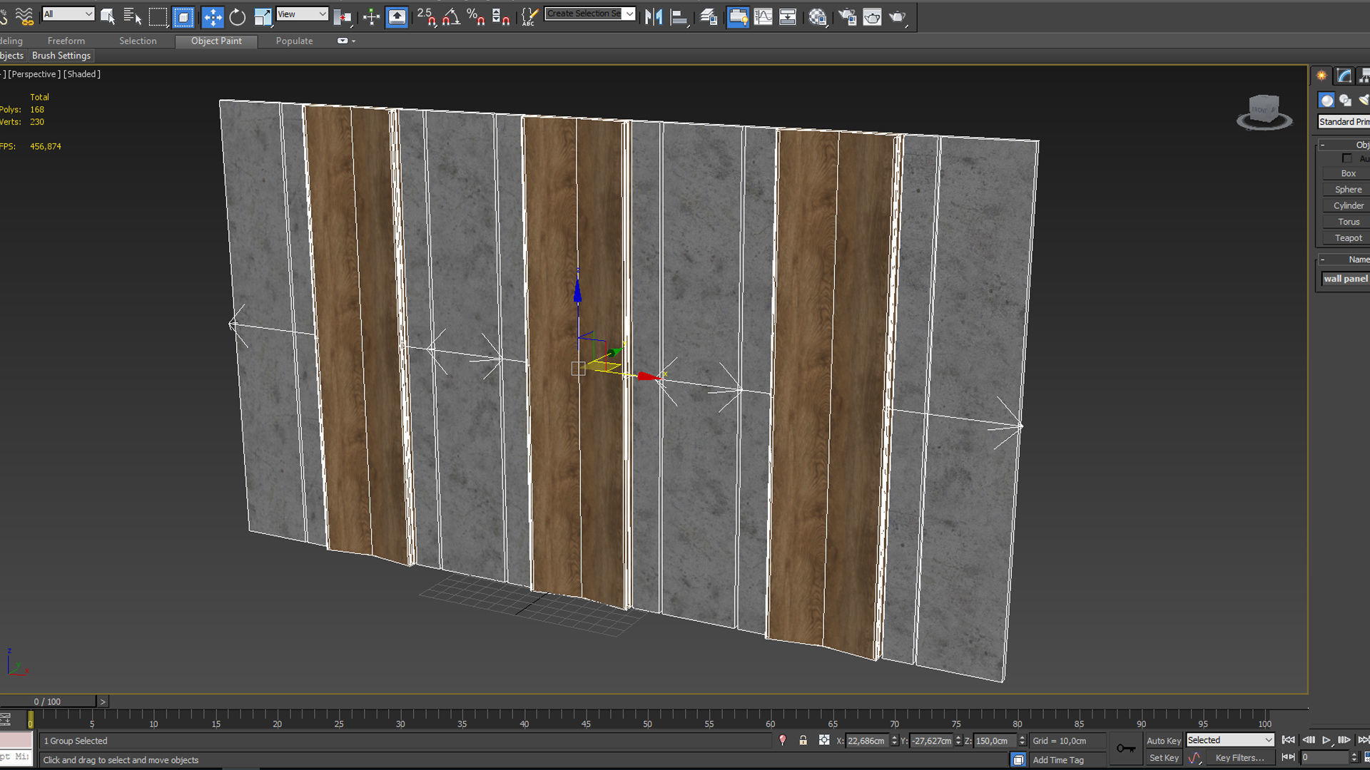 Wall Panel 25 3D model_4