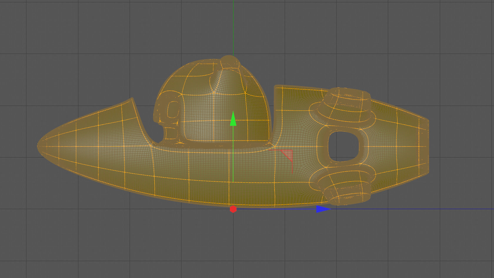 Rocket 2 Cartoon Keychain 3D print model_1